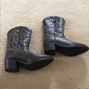 Faded glory. Brown western boots. Girl. Size 11.